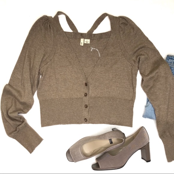 Anthropologie Sweaters - Anthropologie Tan Cardigan by Moth